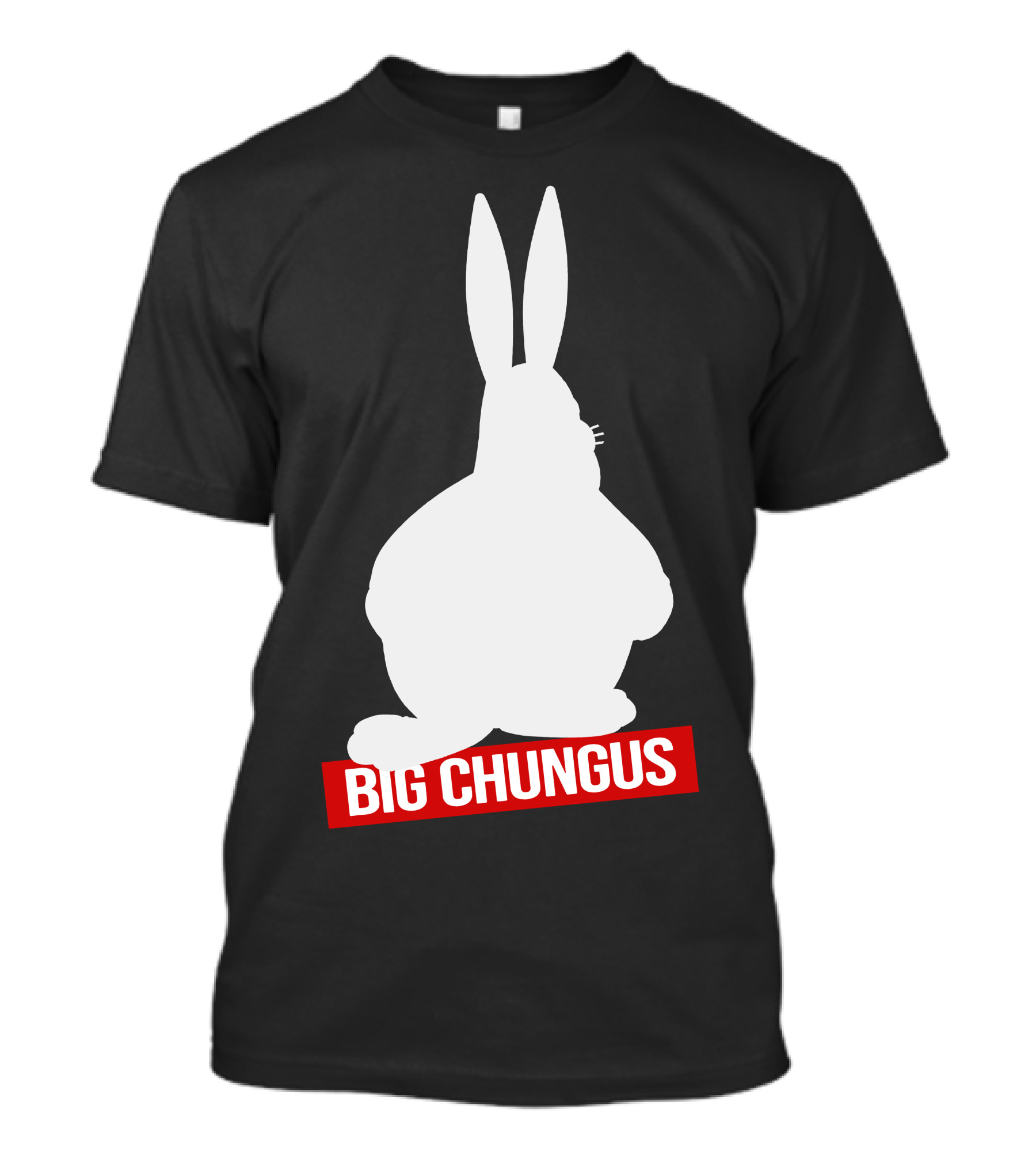 Big Chungus Meme Silhouette White Bunny Icon Classic T-Shirt