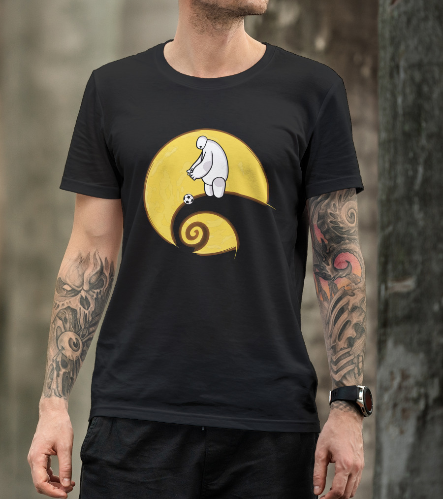 Big Nightmare With Soccer On Moonlit Spiral T-Shirt