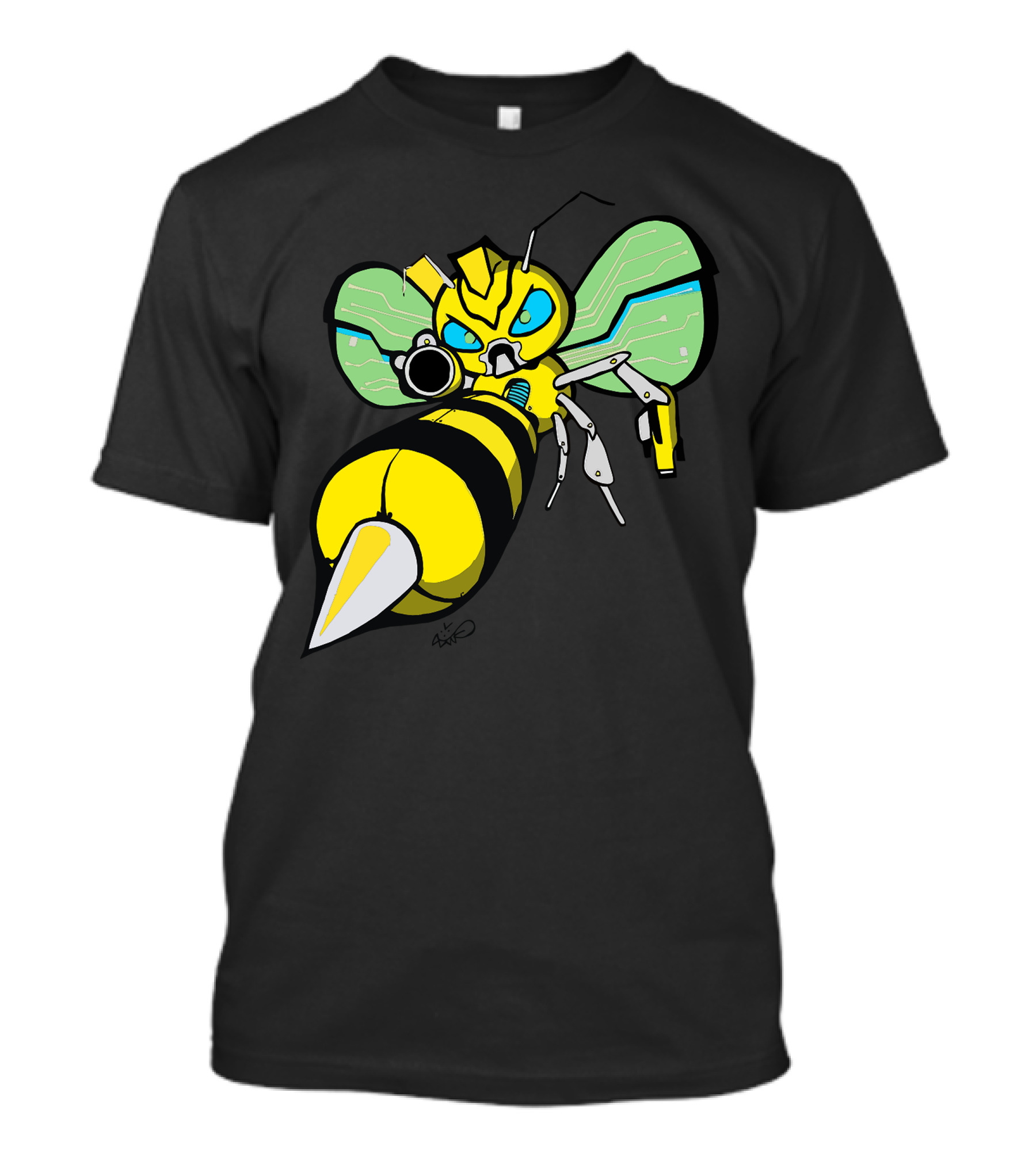 Bumble Bee Cybernetic Warrior T-Shirt