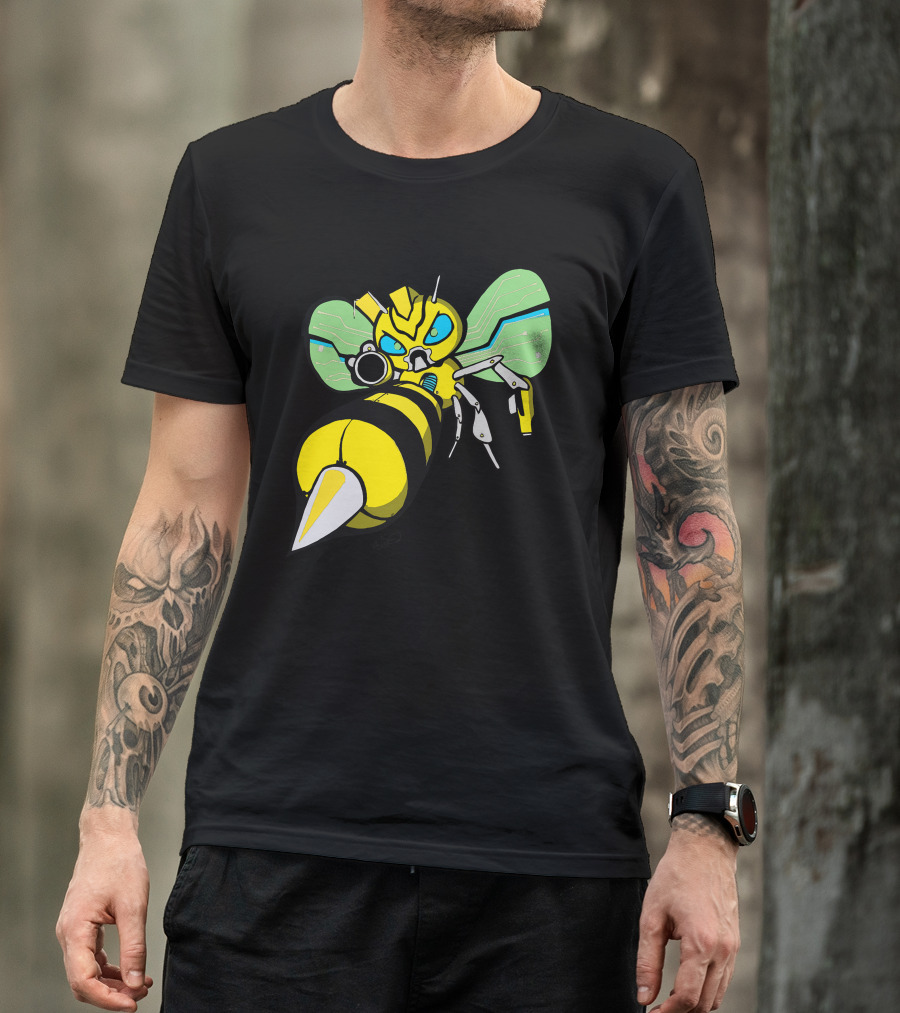 Bumble Bee Cybernetic Warrior T-Shirt