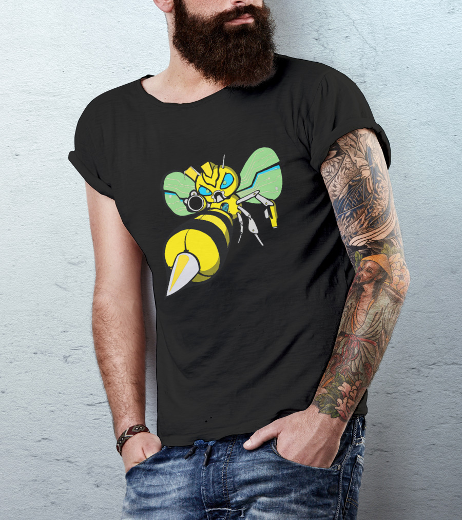 Bumble Bee Cybernetic Warrior T-Shirt