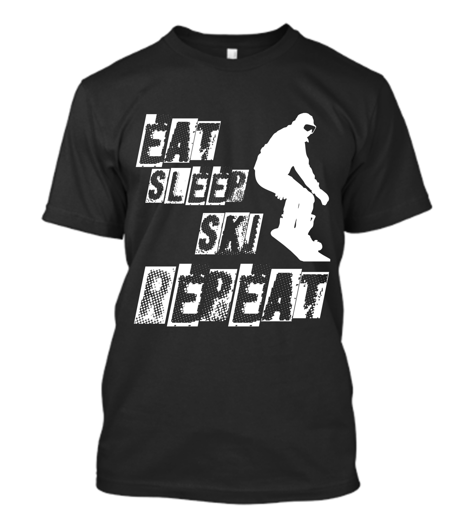 EAT SLEEP SKI REPEAT Snowboarding T-Shirt