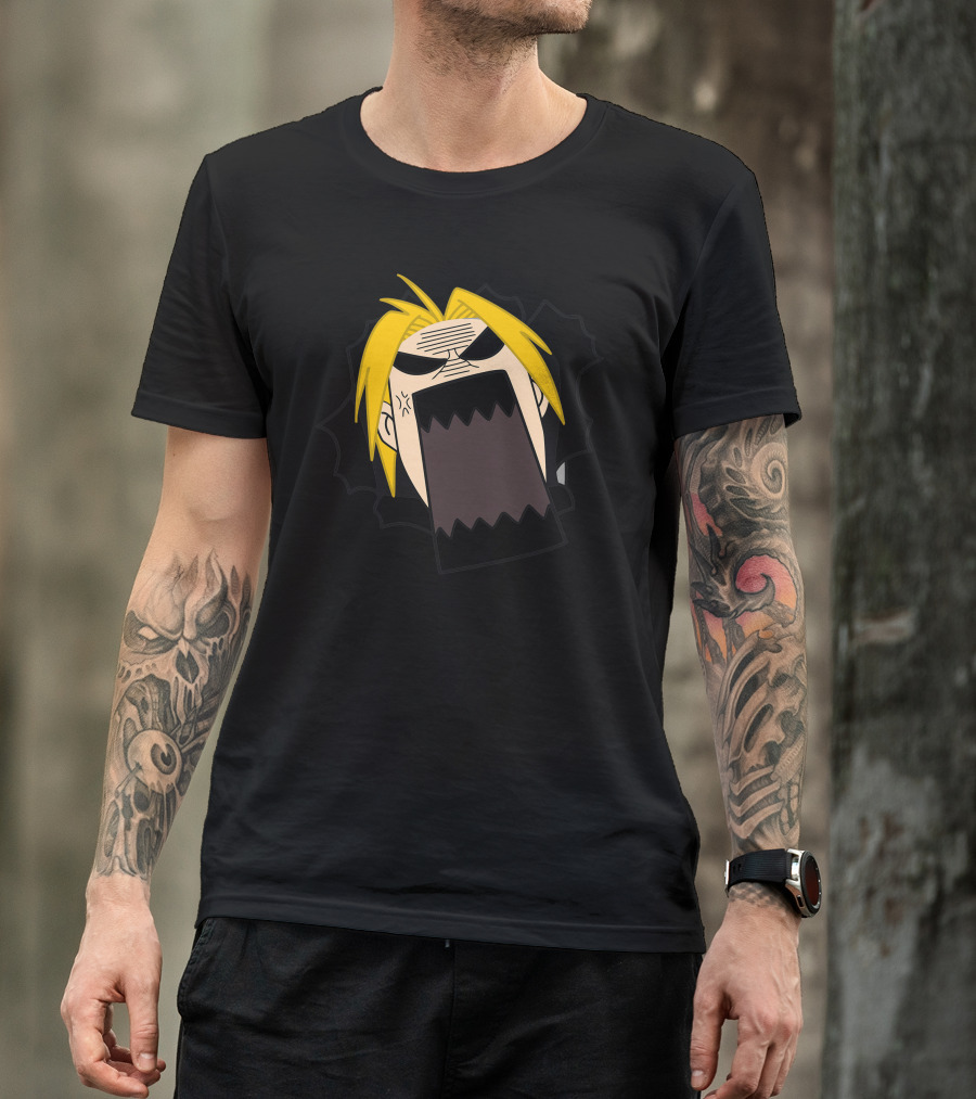 Edward Elric Angry Expression Fullmetal Alchemist T-Shirt