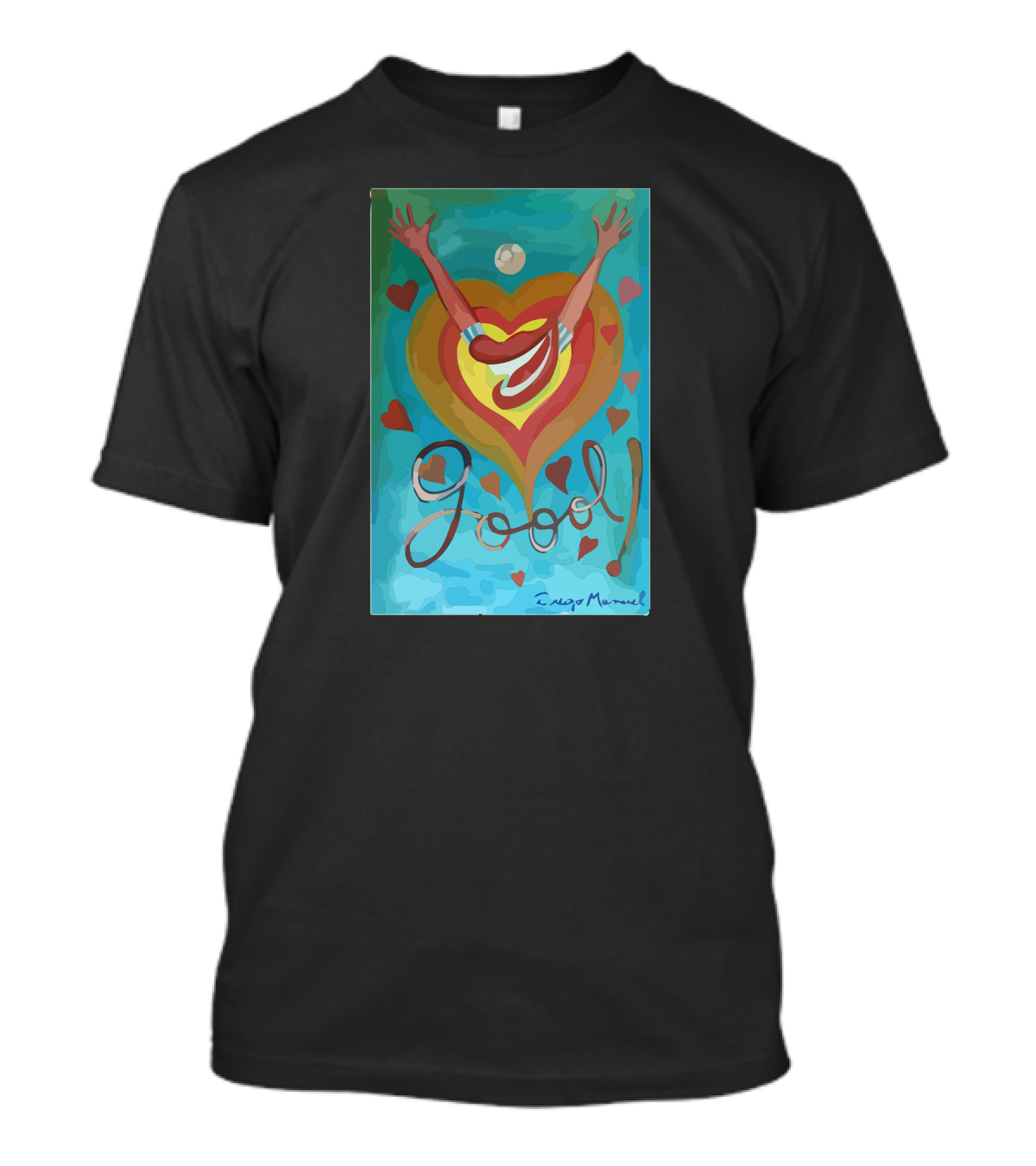 Goal Celebration With Hearts And Arms Raised T-Shirt