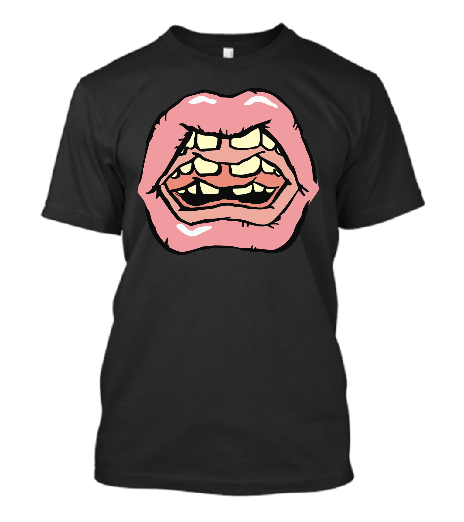 Gossip Pink Mouth With Exaggerated Teeth And Lips T-Shirt