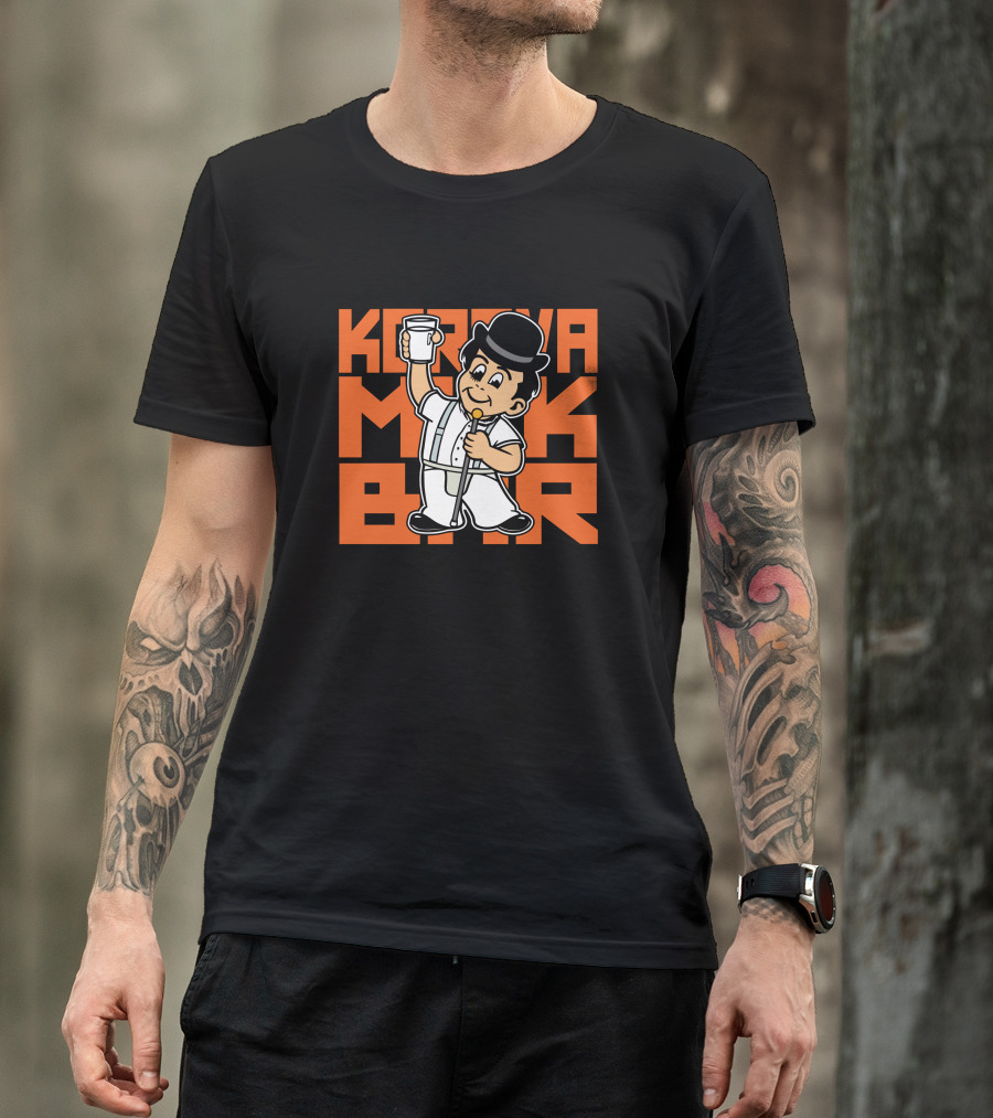 Korova Milk Bar Mascot Classic Cartoon T-Shirt