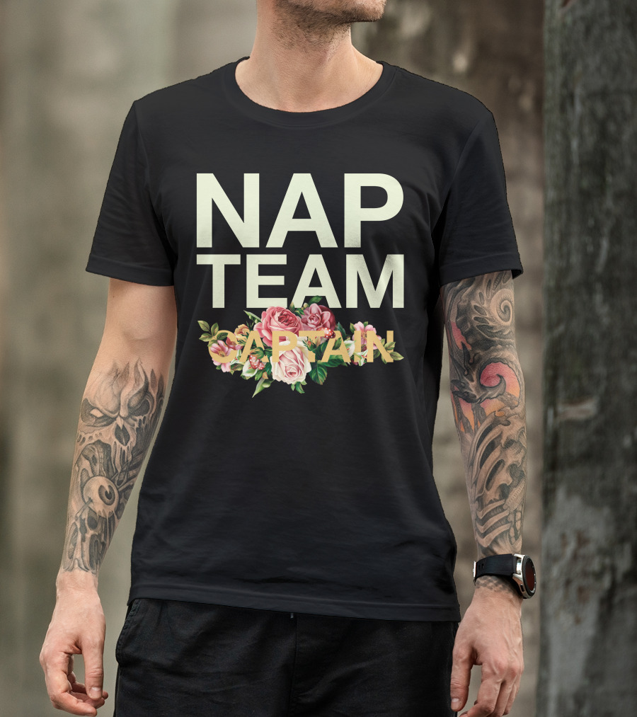 NAP TEAM CAPTAIN Floral Text T-Shirt