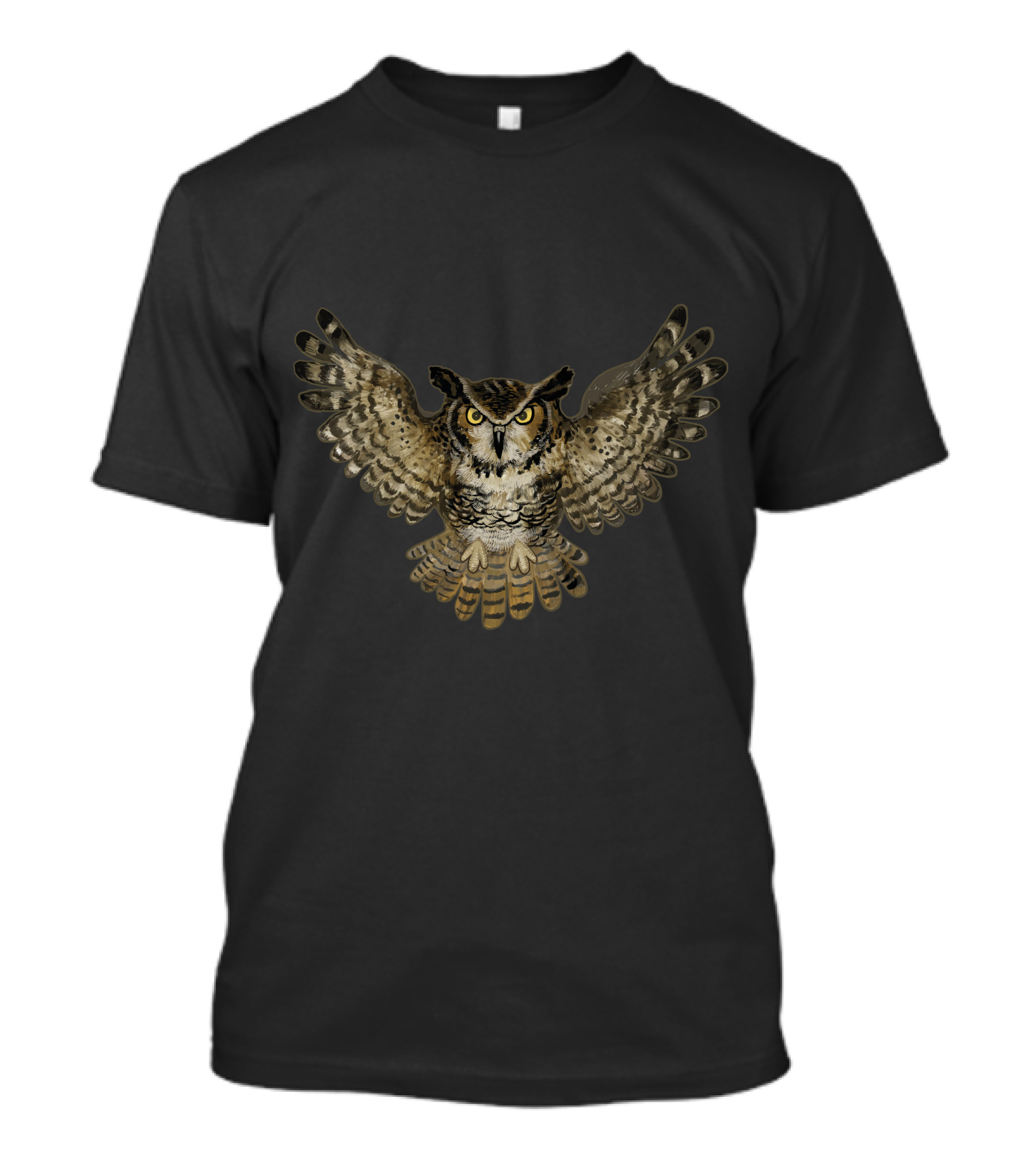 Night Owl Majestic Flight In Darkness T-Shirt