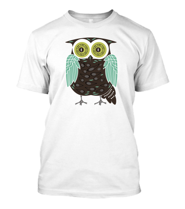 Owl Neww Vintage Style Colorful T-Shirt
