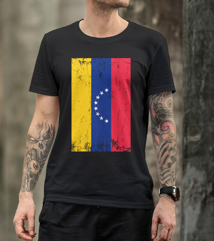 Venezuela Flag Vintage T-Shirt