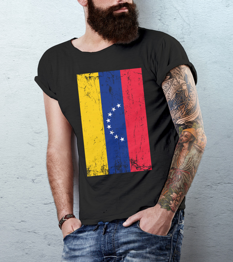 Venezuela Flag Vintage T-Shirt