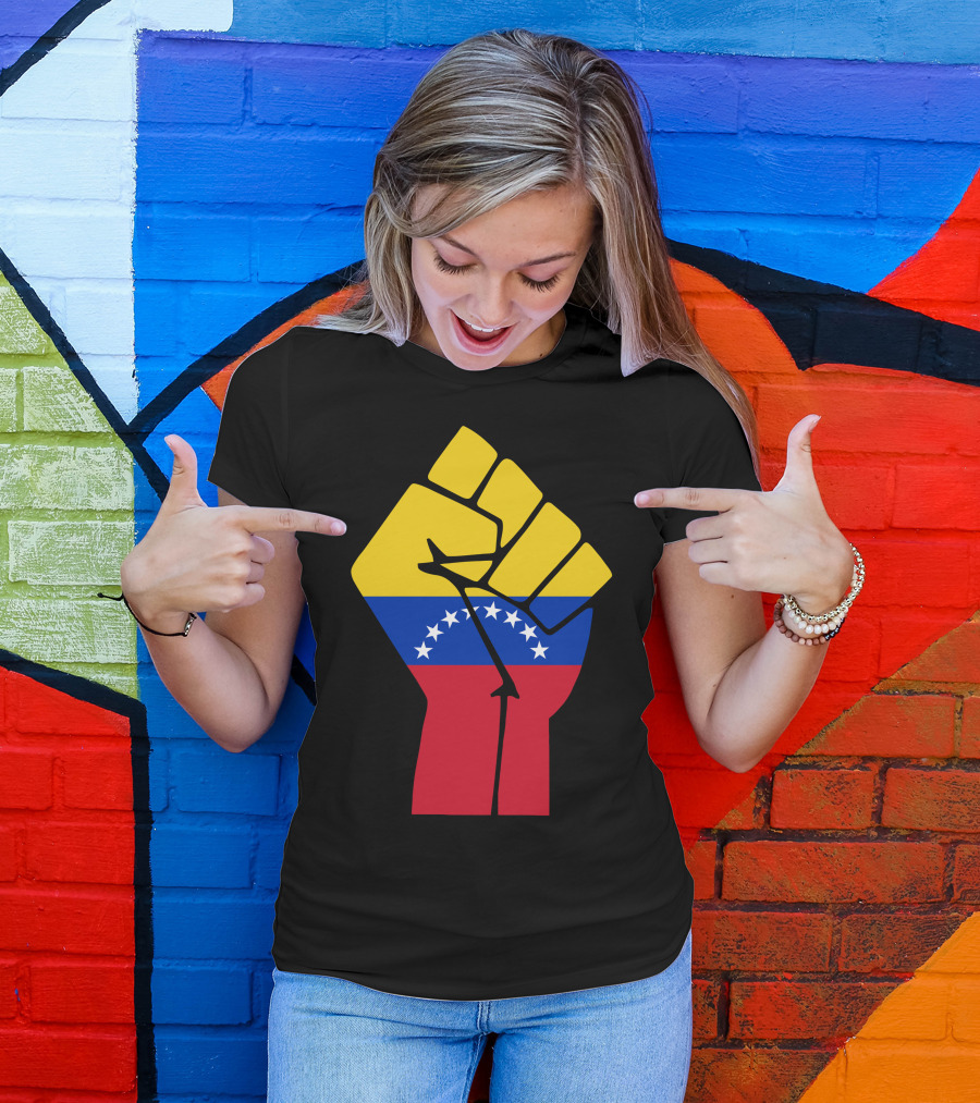 Venezuela Flag Fist T-Shirt