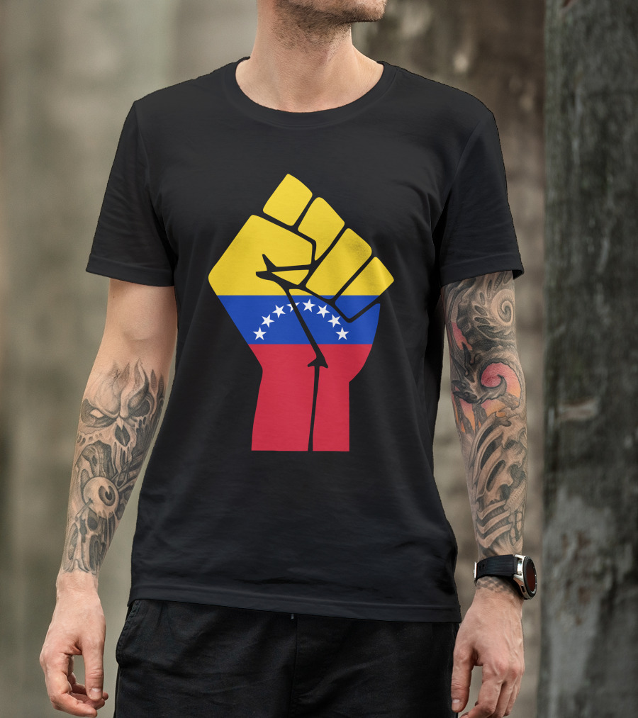 Venezuela Flag Fist T-Shirt