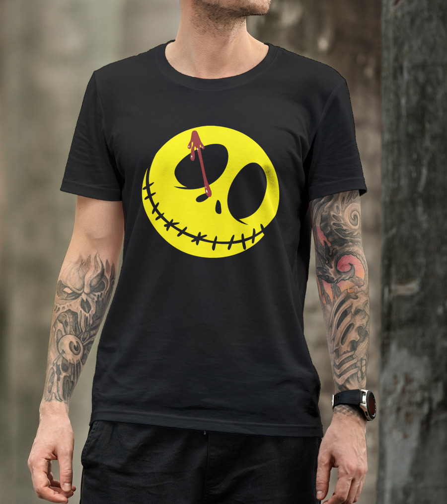 Who Es The Skellignton Smiley Face Horror T-Shirt
