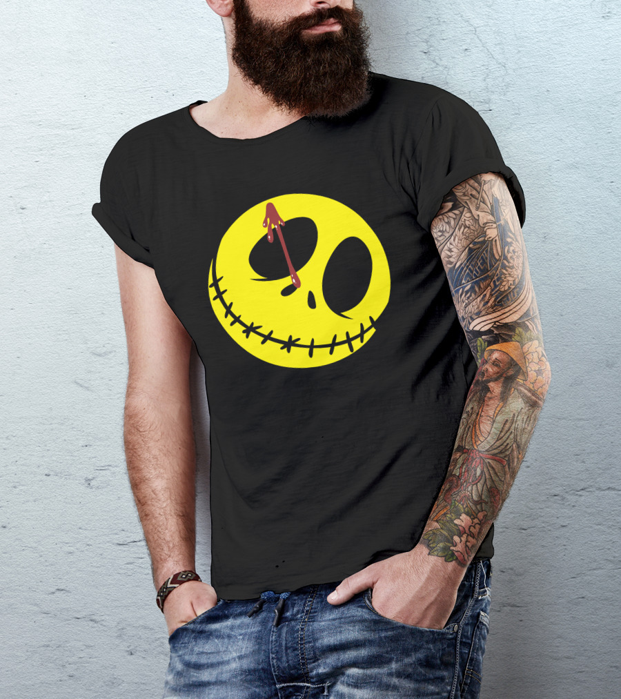 Who Es The Skellignton Smiley Face Horror T-Shirt