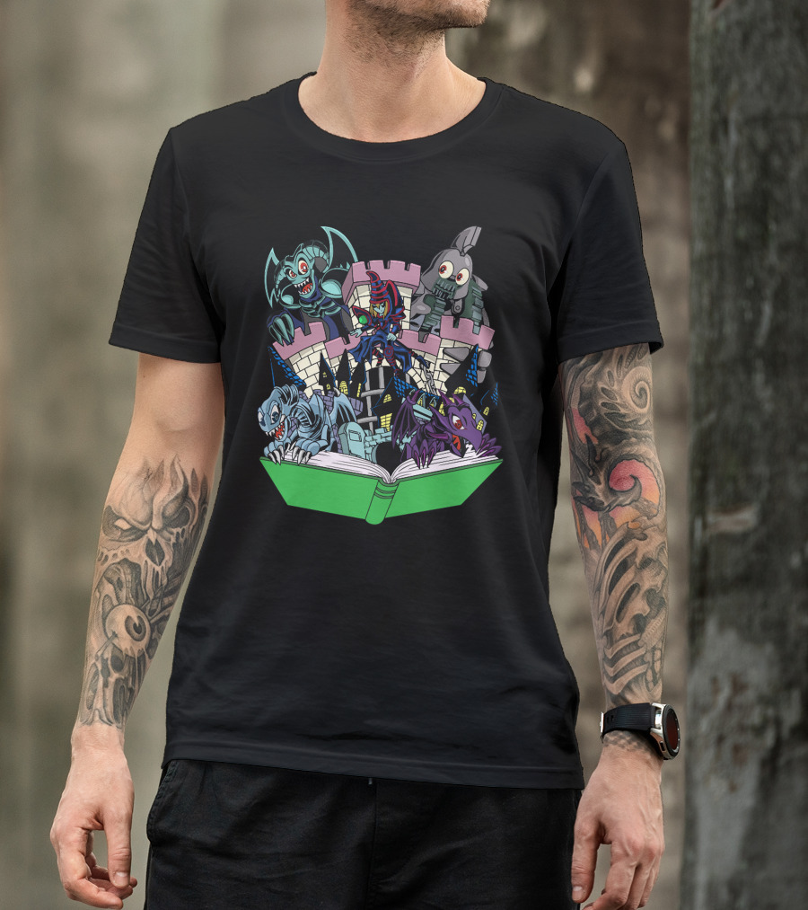 World Of Toons Monsters Emerging From Magical Storybook Castle T-Shirt