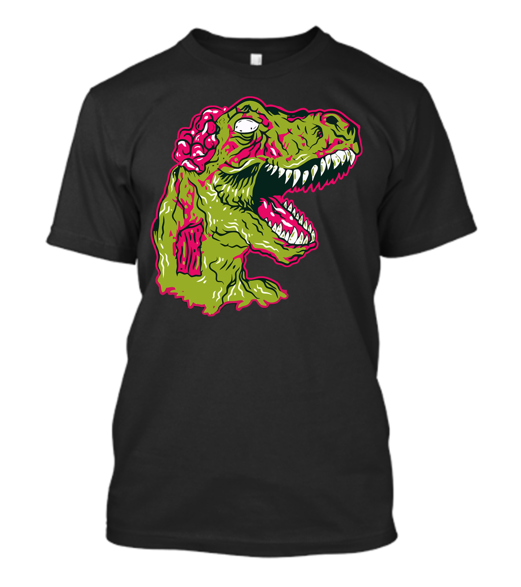 Zombie Rex Dinosaur Brain Monster Horror T-Shirt