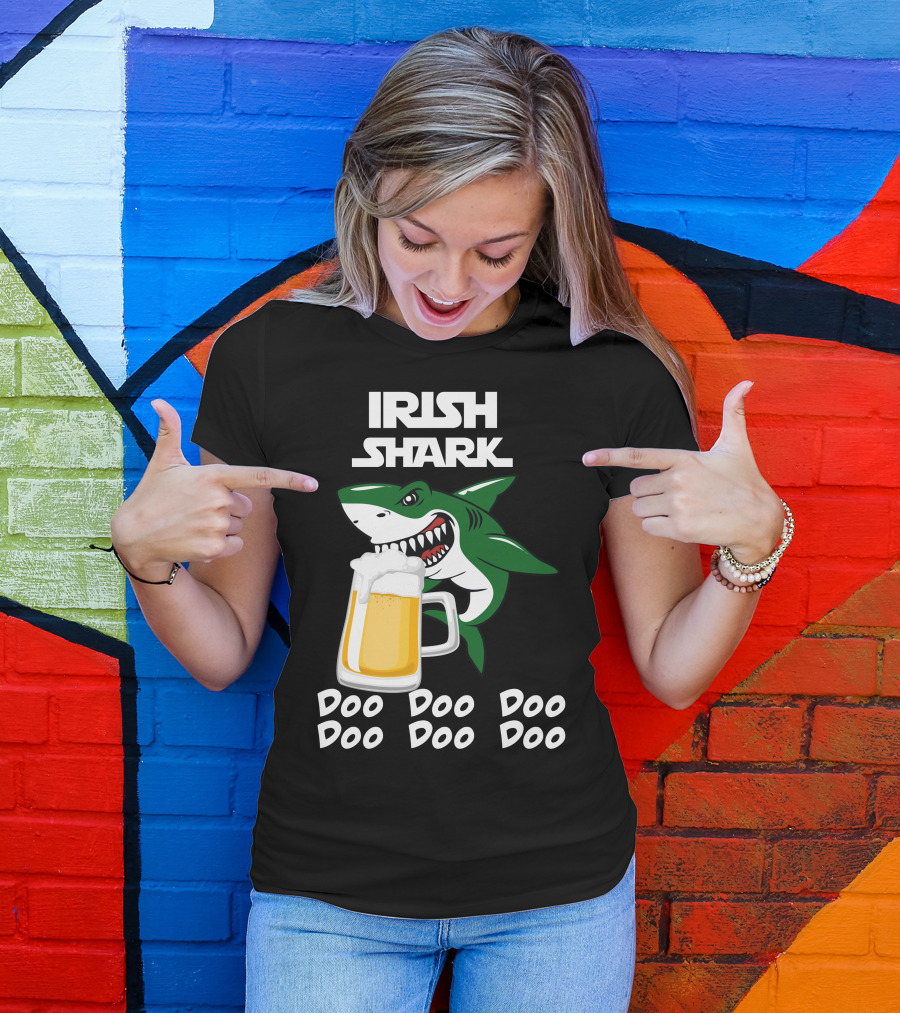 Irish Shark Beer Doo Doo Doo T-Shirt