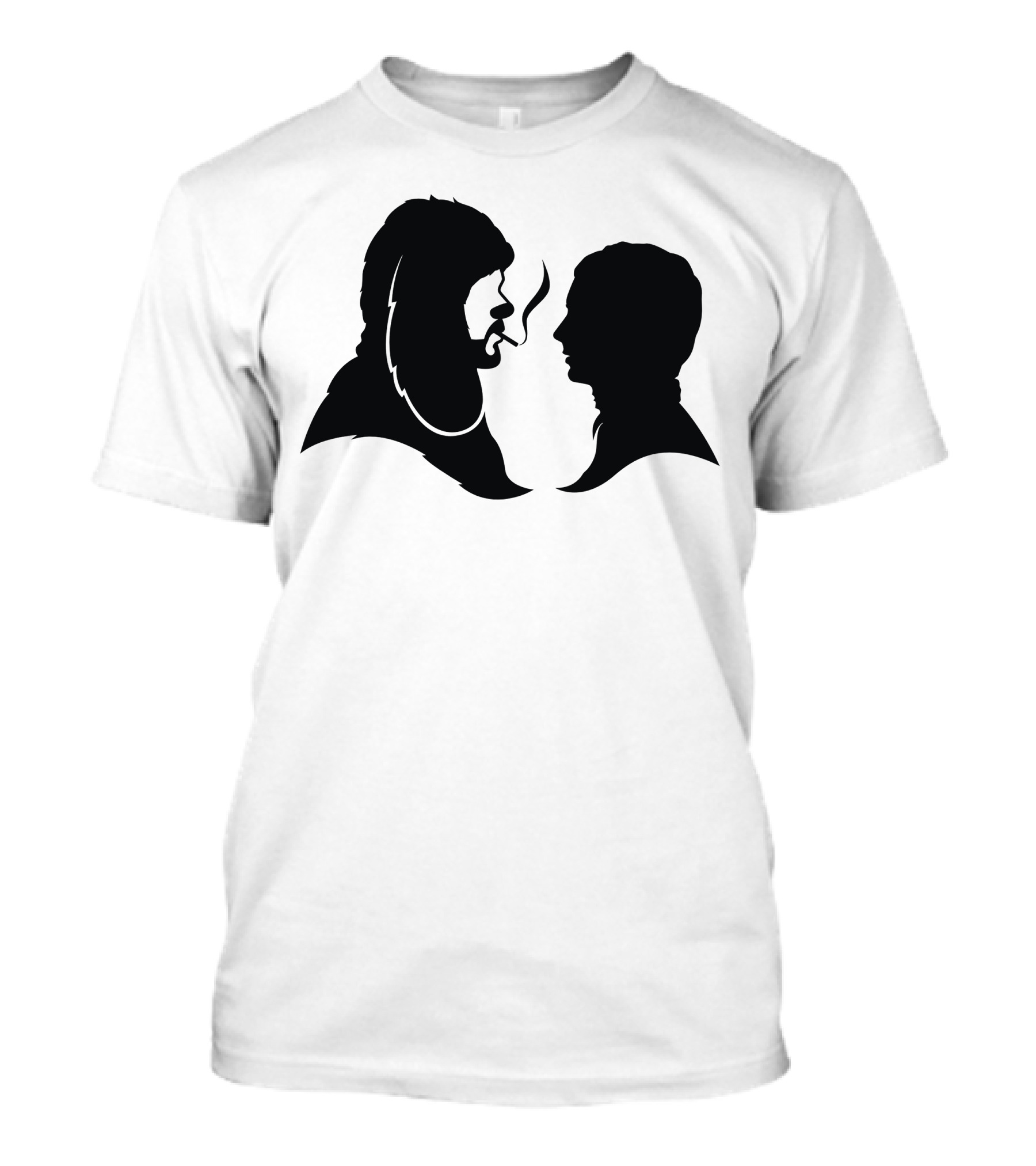Dog Next Door Sherlock Holmes Silhouette Profiles T-Shirt