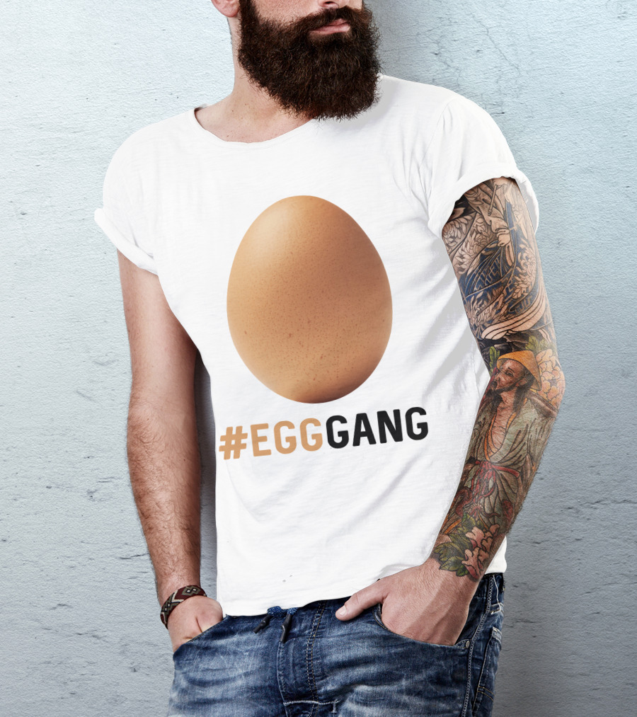 EggGang Hashtag Viral Brown Egg Trend T-Shirt