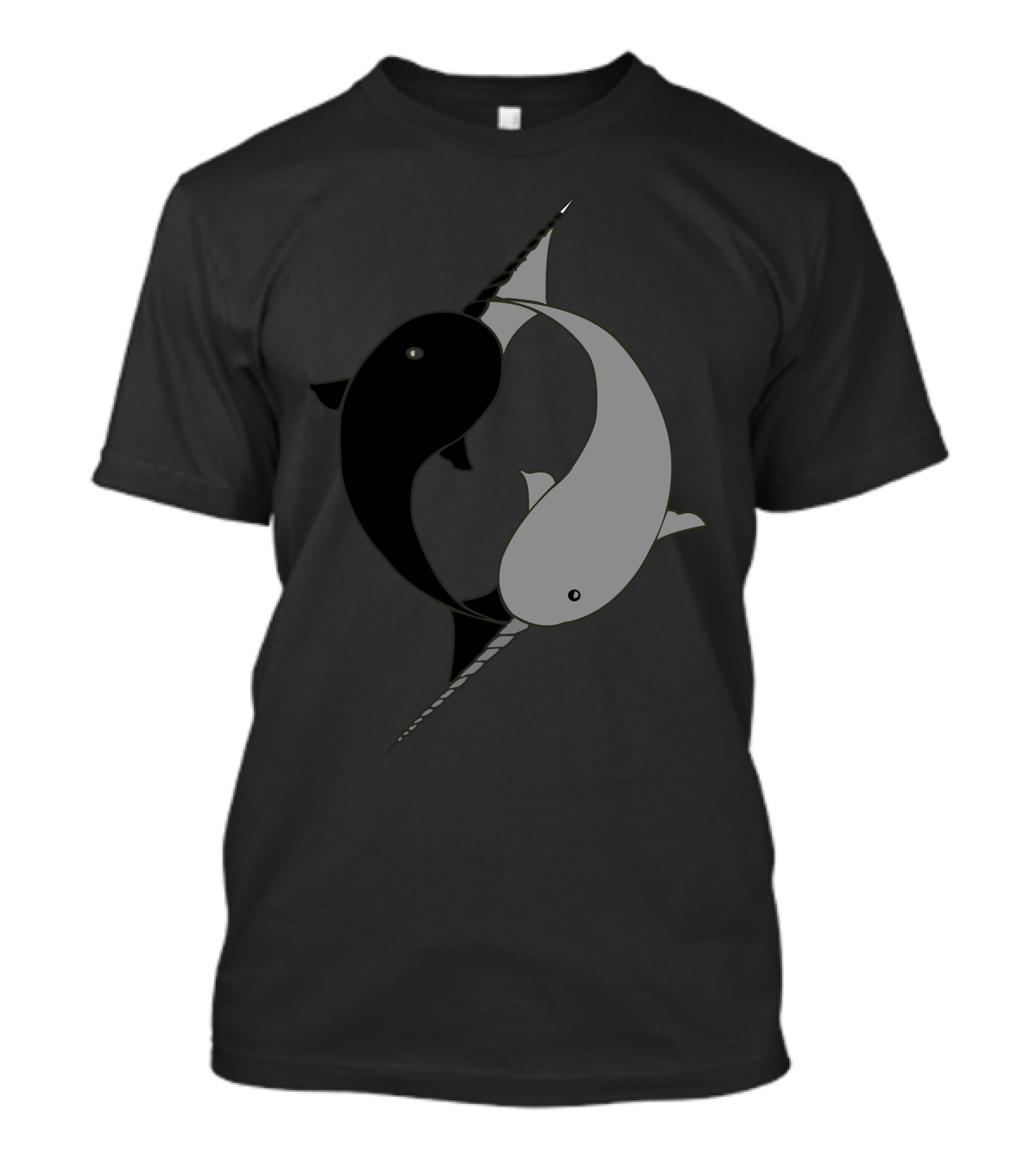 Yin Yang Narwhals Awesome Balance T-Shirt