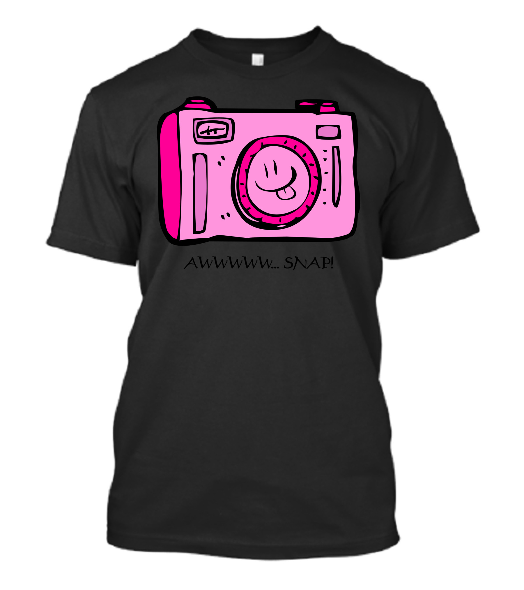 Awwwwww Snap Camera With Smiley Lens T-Shirt
