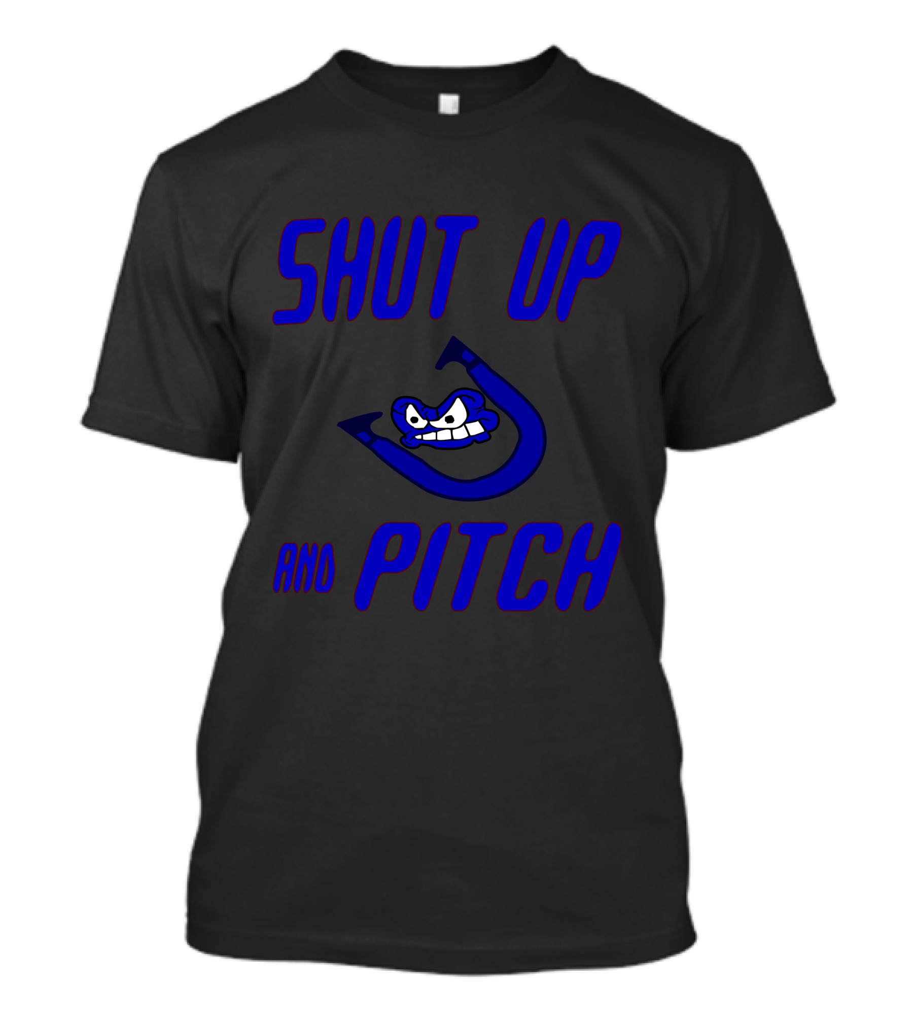 SHUT UP AND PITCH Horseshoe T-Shirt