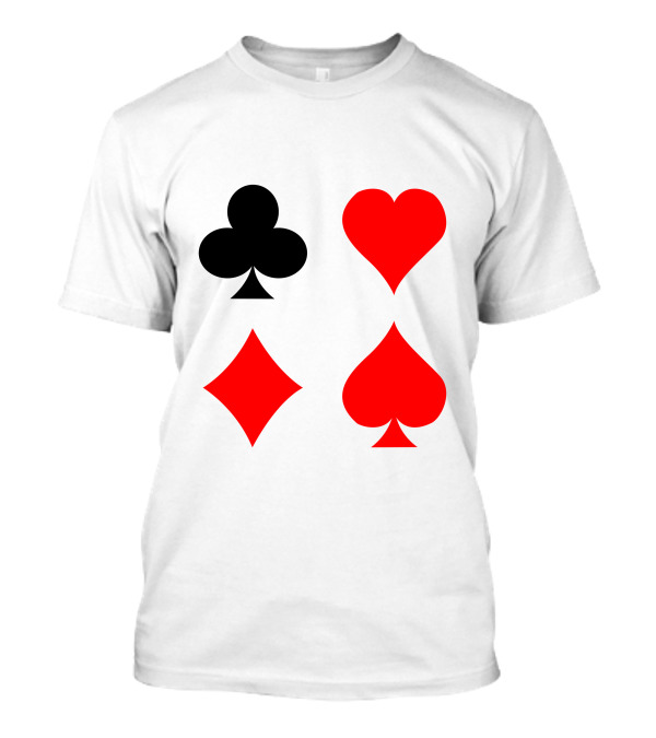 Blackjack Poker Card Suits Vector T-Shirt