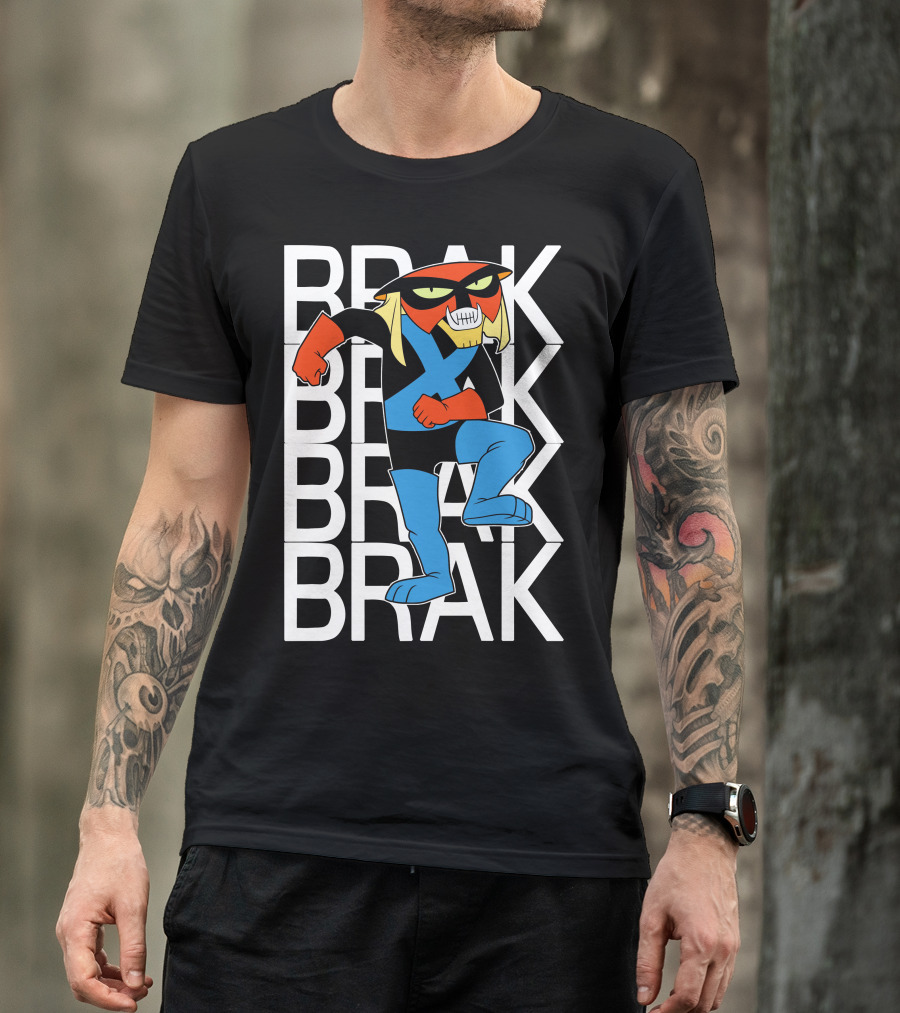 Brak Space Ghost Cartoon Alien Space Pirate Brak Character Repeated T-Shirt