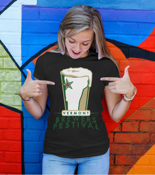 Vermont Brewers Festival Beer Glass Star T-Shirt