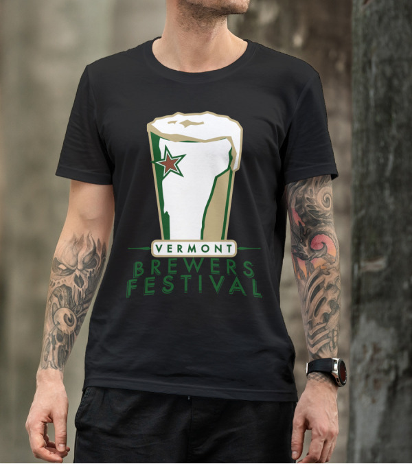 Vermont Brewers Festival Beer Glass Star T-Shirt