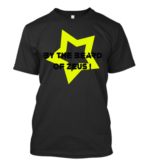 By The Beard Of Zeus Star Shaped Yellow Outline T-Shirt