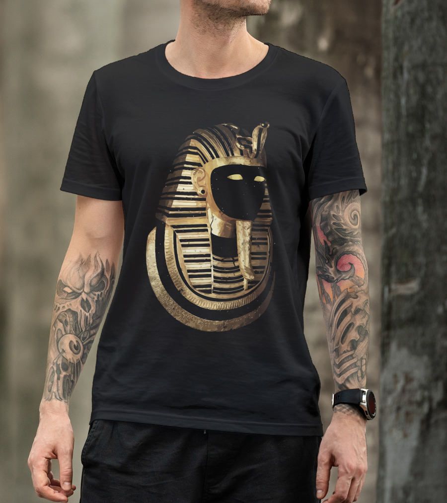Psusennes Mmxii Egyptian Pharaoh Mask Gold Black Iconic T-Shirt