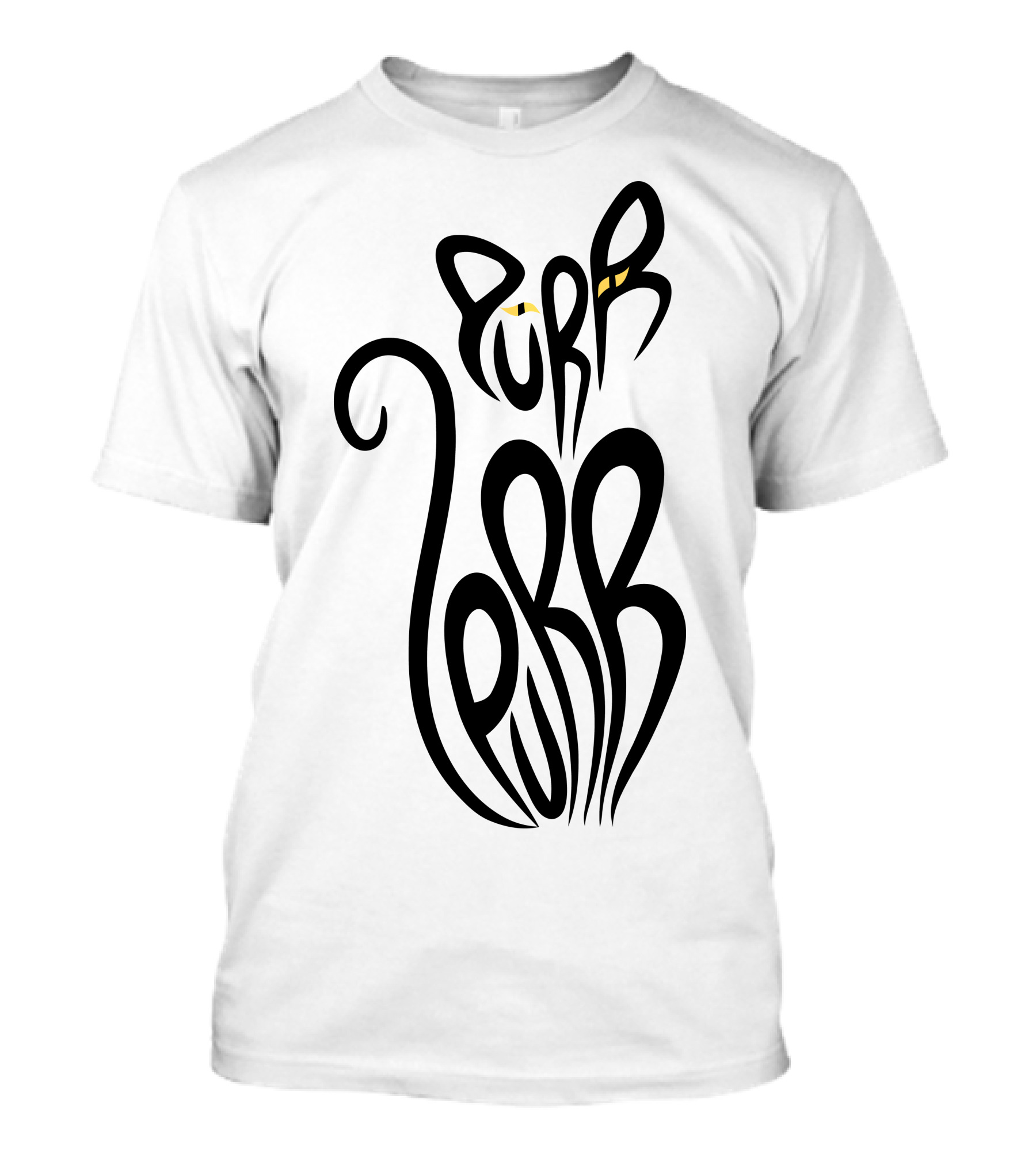 Purr Purr Cat Eyes Dark T-Shirt