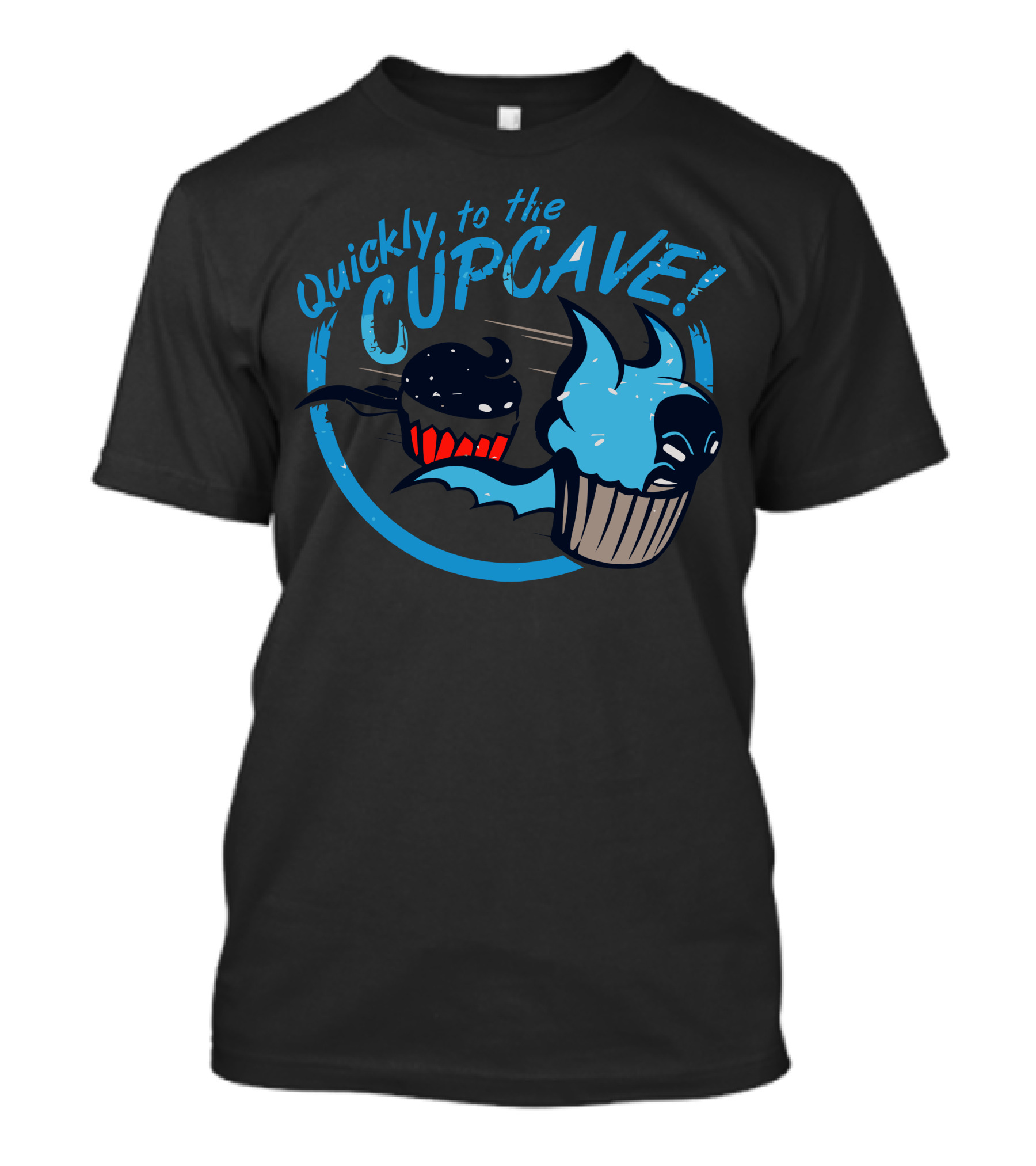 Quickly To The Cupcave Bat-Themed Cupcake Dash T-Shirt