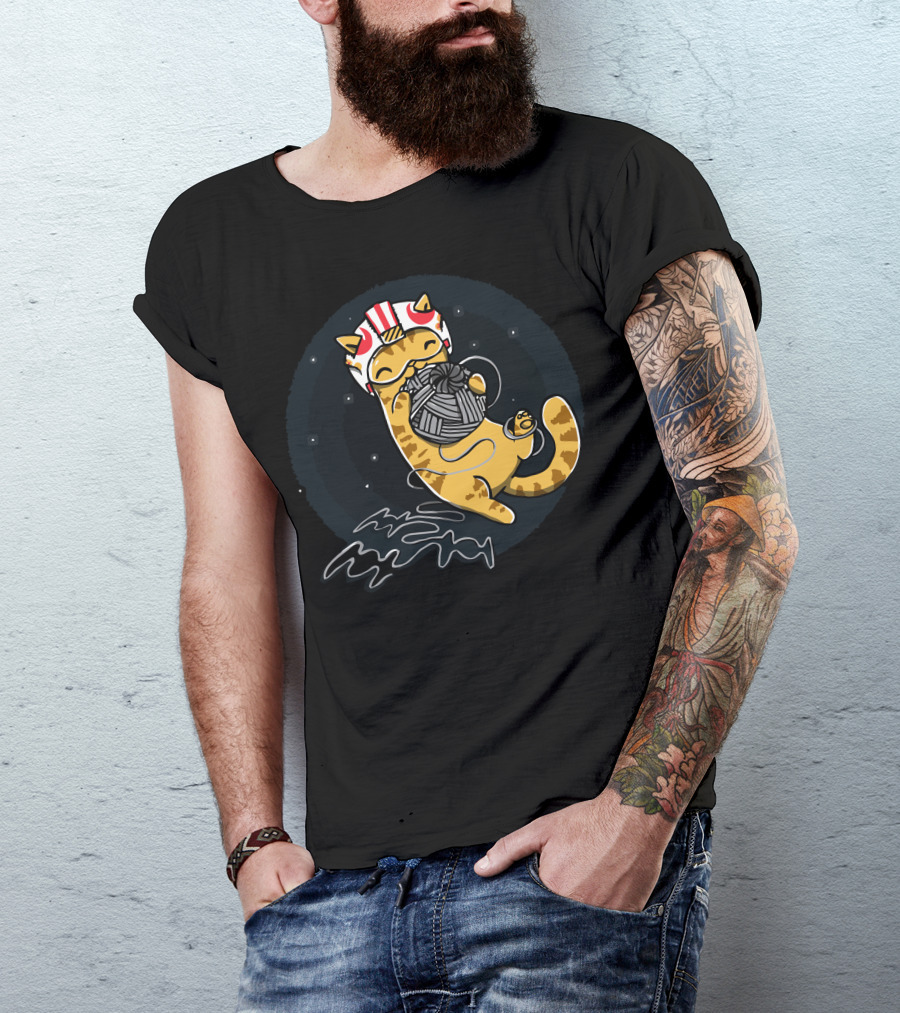 Rebel Cattack Space Helmet Yarn Chase T-Shirt
