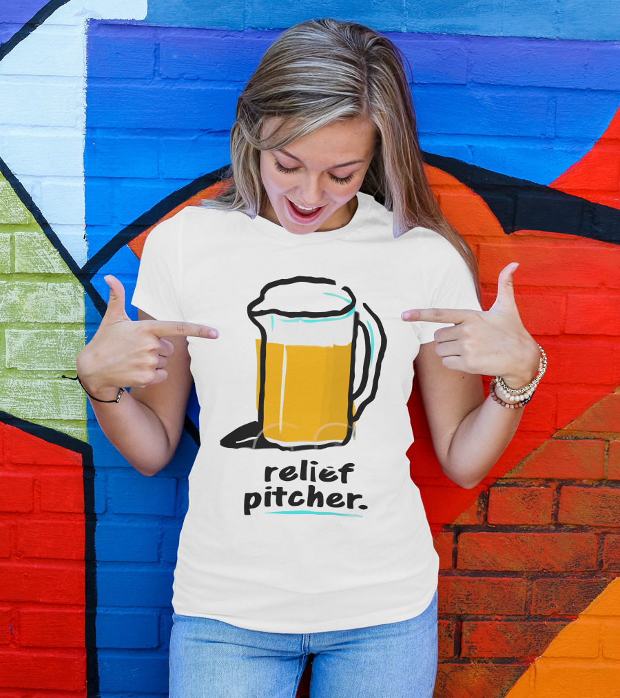 Relief Pitcher Beer Mug T-Shirt