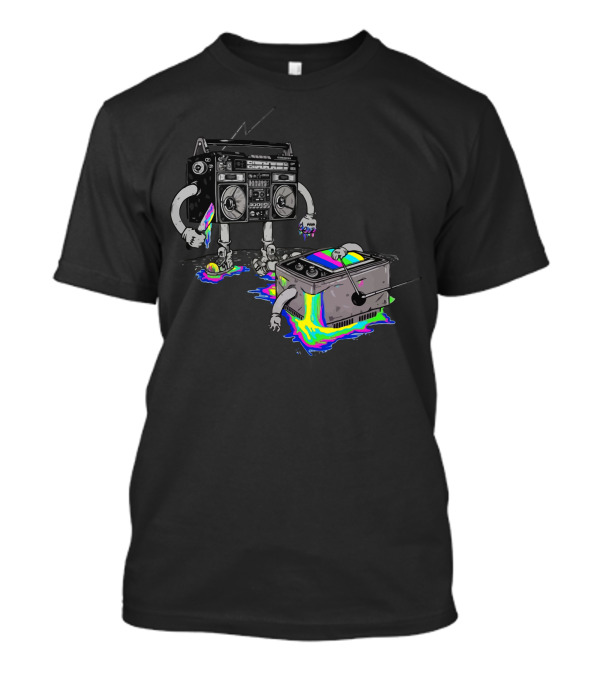 Revenge Of The Radio Star Boombox Conqueror Over Television T-Shirt