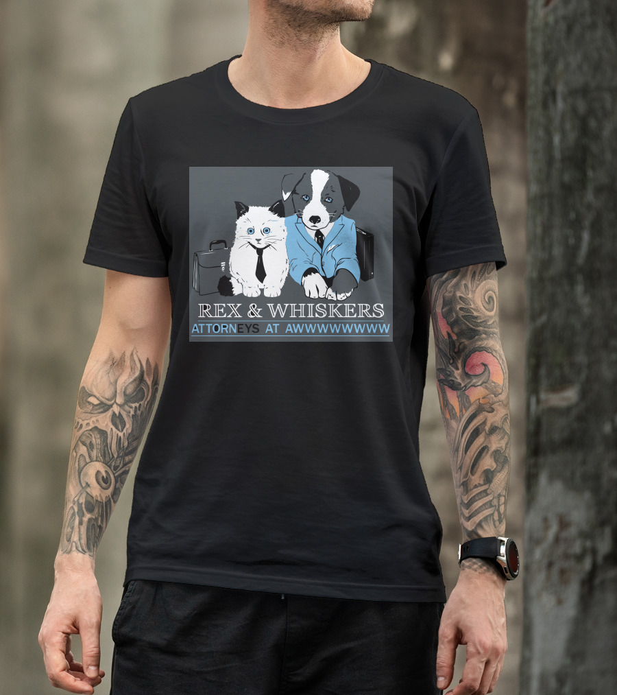 Rex And Whiskers Attorneys At Awwwwwww T-Shirt