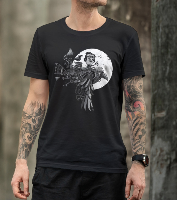 Ride The Raven Steampunk Fantasy Adventure T-Shirt