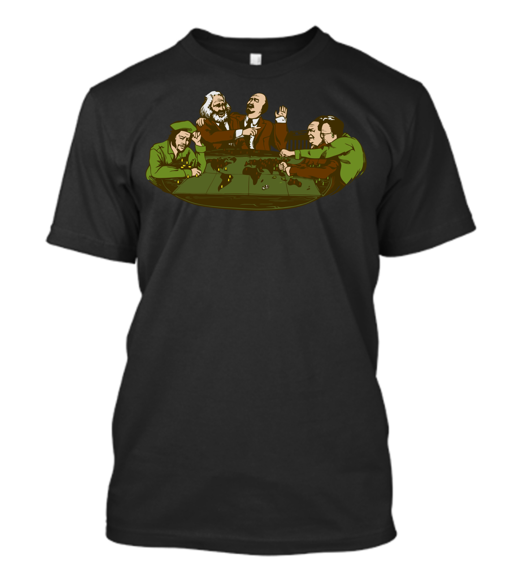Risky Business Historical Figures Playing Board Game At Table T-Shirt