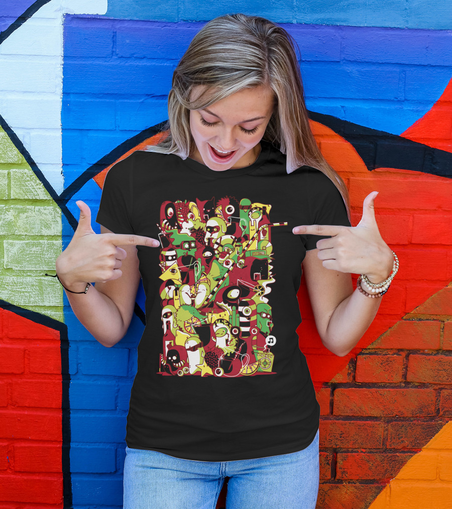Sangria Summer Whimsical Characters And Vibrant Colors T-Shirt