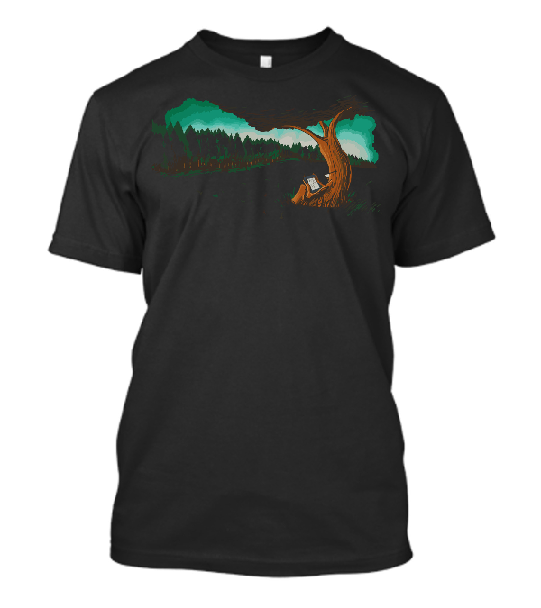 Save The Trees Enchanted Forest Reading Under Tree T-Shirt