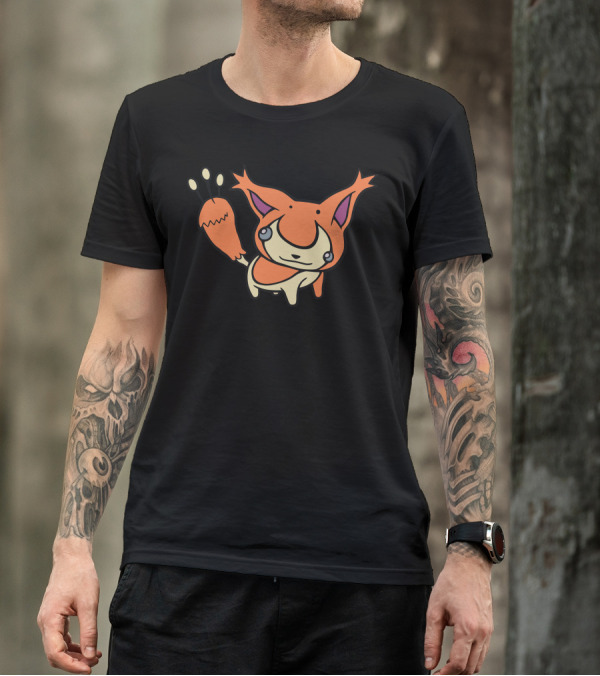 Skitty Playful Cat Ear Character T-Shirt
