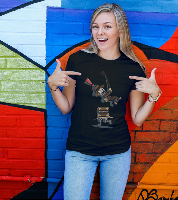 Snaaaaake The Orange Adventure Swinging Explorer T-Shirt