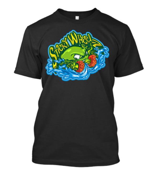 Sticky Wheelz Green Monster Surfing Adventure T-Shirt