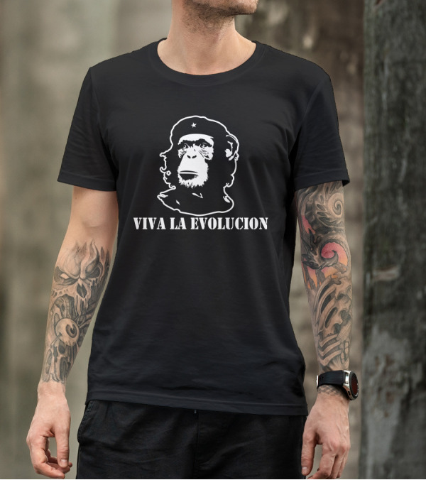 Viva La Evolucion Che Monkey Revolutionary T-Shirt
