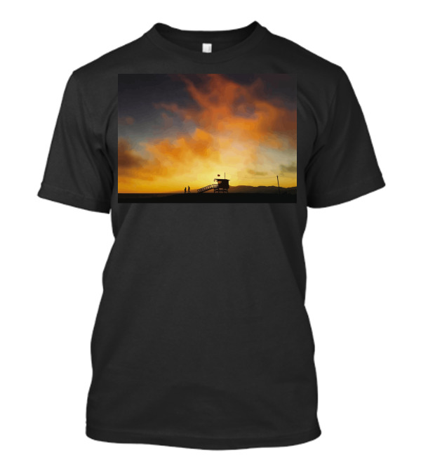 We Set Fire To The Sky Silhouette Sunset Scene T-Shirt