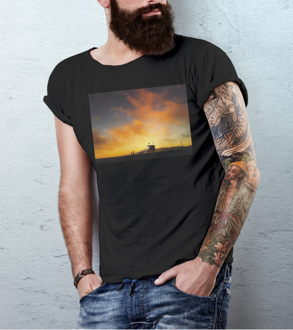 We Set Fire To The Sky Silhouette Sunset Scene T-Shirt