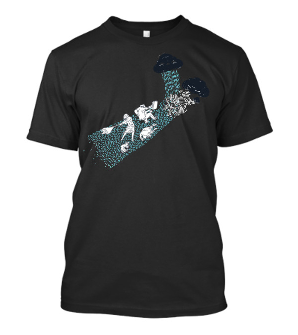 Wet And Windy Adventure Under Stormy Clouds T-Shirt